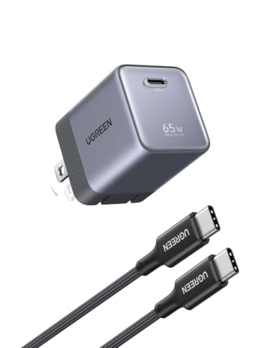UGREEN Nexode Air 65W USB-C GaN Charger w/ Foldable Prongs & 100W USB-C Cable