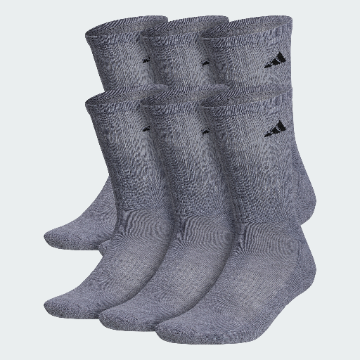 adidas Men's Athletic Cushioned 6-Pack Crew Socks Deal