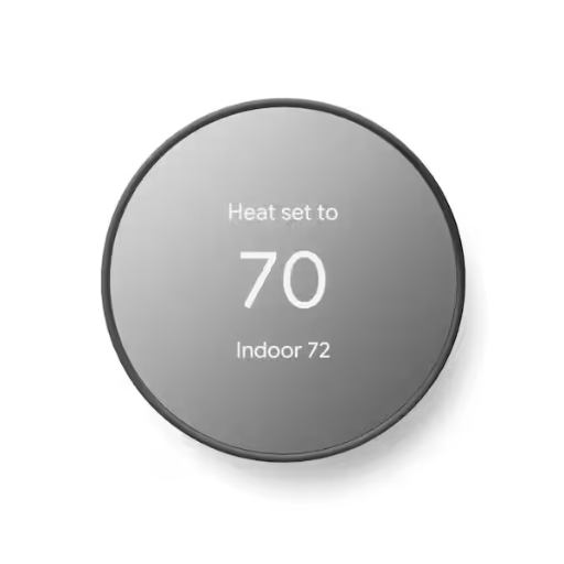 Google Nest Smart Programmable Wi-Fi Thermostat Charcoal