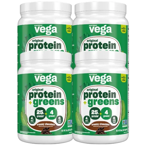 4-Pack: 18oz. Vega Protein + Supergreens (Chocolate)