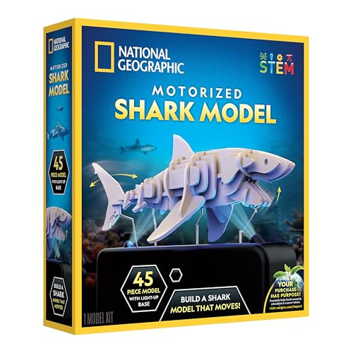 National Geographic Motorized Shark 3D Puzzle 45-Piece