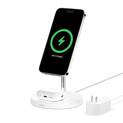 Belkin MagSafe 2-in-1 Wireless Charging Stand (Certified Refurbished)