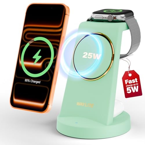 3 in 1 Fast Charging Station 25W Wireless Magnetic Deal