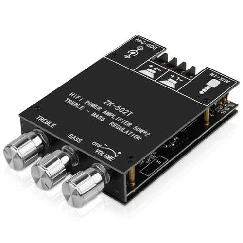 ZK-502T Power Amp Bluetooth 5.0 Audio Amplifiers Board 50W+50W Deal
