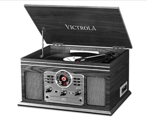 Victrola The Quincy 6-in-1 Bluetooth Record Player & Multimedia Center