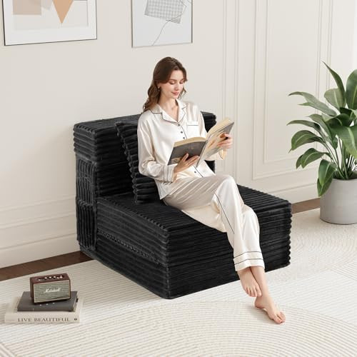 Folding Sofa Bed Single 4-in-1 Convertible Sleeper Chair