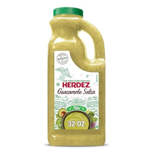 (Prime Deal) HERDEZ Mild Guacamole Salsa Jug 32-Ounce Deal