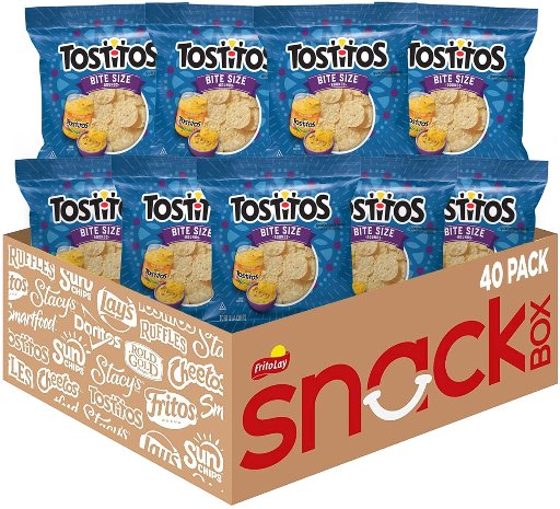 Tostitos Corn Tortilla Chips Bitesize Rounds 40-Count 1-Oz