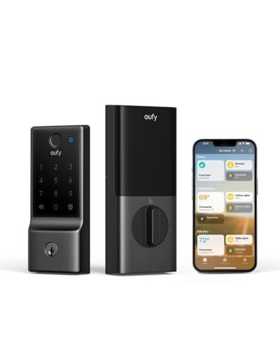 eufy Security Smart Lock E31 Fingerprint Keyless Entry Door Lock w/ Built-in WiFi Deadbolt