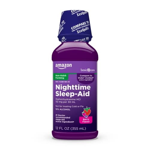 Basic Care Nighttime Sleep-Aid Diphenhydramine  