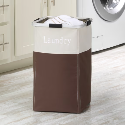 Whitmor Square Easy Care Laundry Hamper (Java)