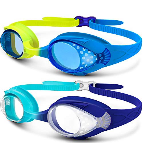 OutdoorMaster Kid’s Swim Goggles 2-Pack