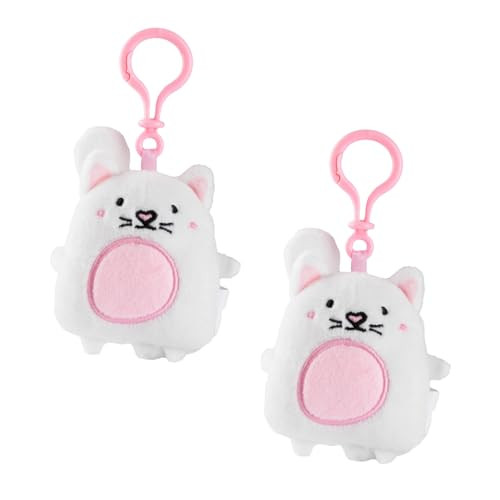 Taco Cat Goat Cheese Pizza Plush Cat Keychain