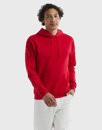 Hanes Men's EcoSmart Fleece Pullover Hoodie (S-5XL - Deep Red)