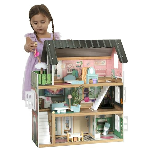 Delta Children South Beach 3-Story Dollhouse with 16 Accessories