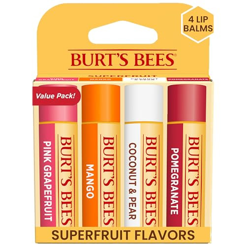 Burt's Bees Superfruit Lip Balm 4-Count