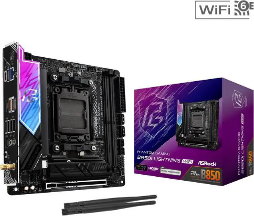 ASRock B850I Lightning WiFi Mini ITX AM5 Motherboard