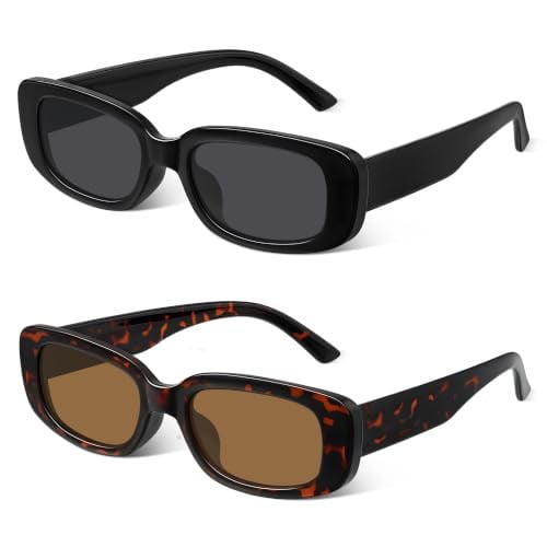 2-Pack Rectangle Sunglasses