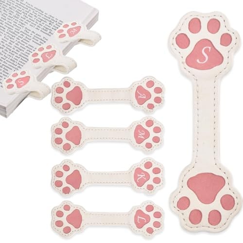 Personalized Magnetic Leather Bookmark Cat Paw Shape (S) Deal
