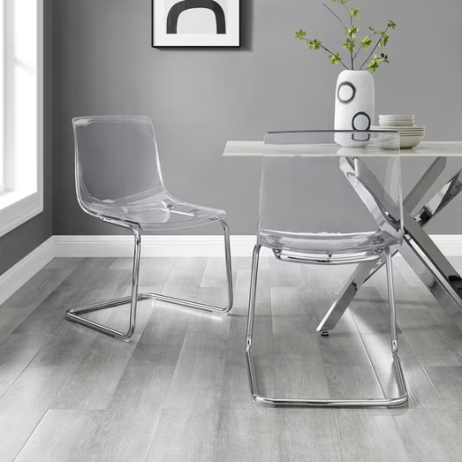 Mainstays Clear Dining Chair 2 Pack