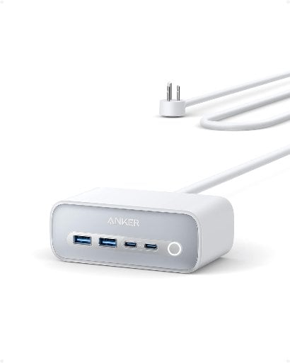 (Prime Deal) Anker 525 7-in-1 Charging Station w/ 5' Cord (2x USB-C, 2x USB-A, 3x AC) Deal
