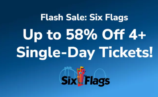 Six Flags Theme Park Tickets Deal