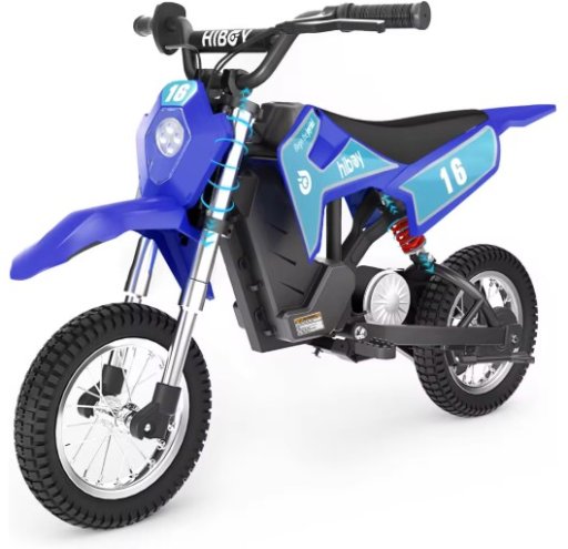 Hiboy 36V&300W Electric Motorcycle - Up to 15.5MPH & 13.7 Miles Long-Range, 3-Speed Modes Electric Dirt Bike for Kids Ages 3-10