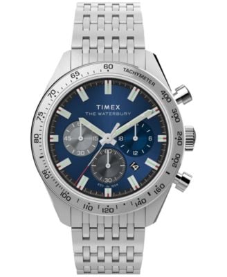 Timex The Waterbury Men's Quartz Analog Chronograph Stainless Steel Watch 41mm Deal
