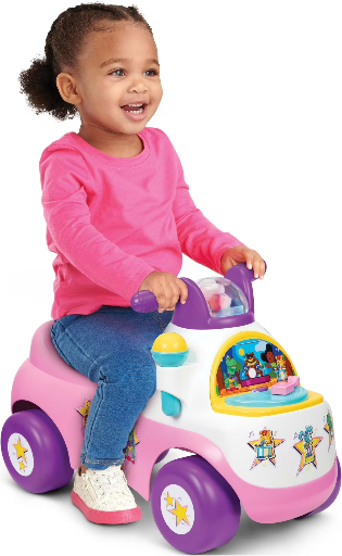 Fisher-Price Little People Pink Move N Groove Ride-on with Lights and Sounds