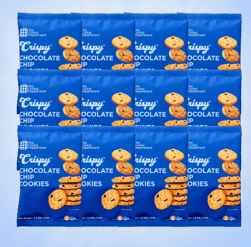 The Cookie Department Crunchy Mini Chocolate Chip Cookies - 12 Pack