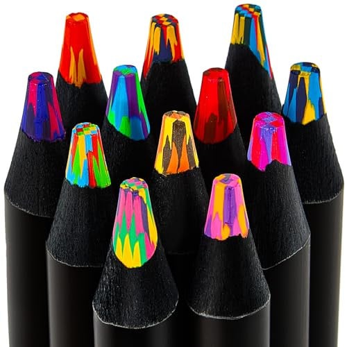 Fuaois Rainbow Colored Pencils 12-Count