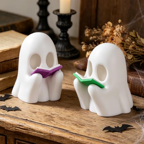 Ghost Reading Halloween Decorations 2-Pcs Deal