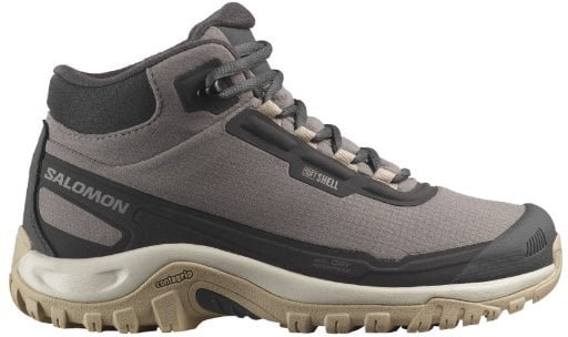 Salomon Women's Shelter Waterproof Boots (Plum Kitten/Phantom/Desert Tan) Deal