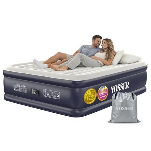 VOSSER Queen Size Inflatable Air Mattress with Built-in Pump Deal