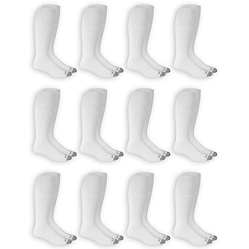 Fruit of the Loom Men's Dual Defense Tube Socks (12 Pack)