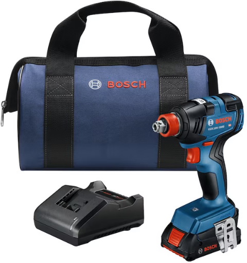 Bosch 18V 1/4" / 1/2" Brushless Impact Driver w/ 2.0Ah Battery