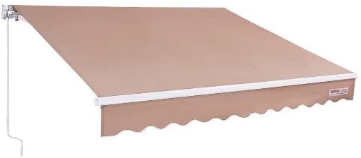 SucceBuy Manual Retractable Awning Outdoor Sun Shade Deal