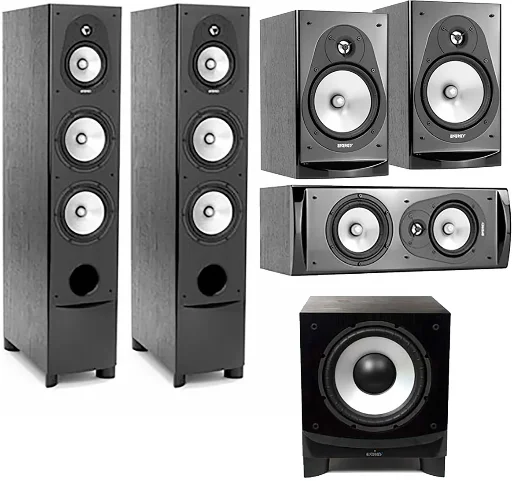 Energy Connoisseur 4.1 Home Theater Pack with 2x CF-70 Floors + CC-10 Center + CB-20 Bookshelves + C10 Sub Deal