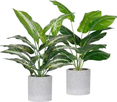 Der Rose Artificial Tropical Faux Plants 2-Pack 16" Deal